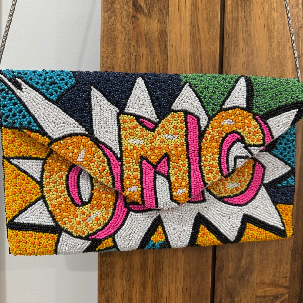 Ricki Designs OMG Beaded Clutch
